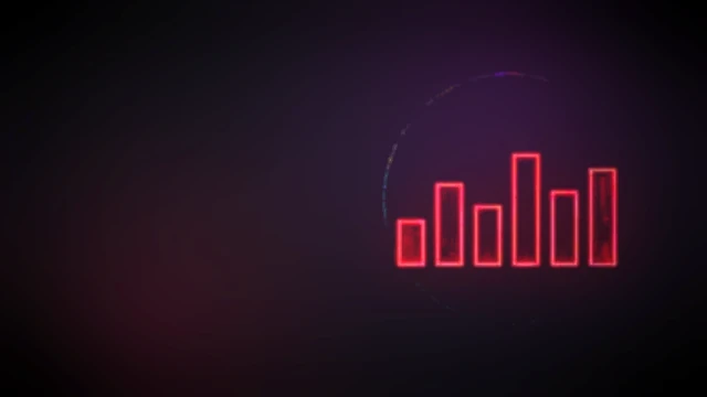 Glowing numeric stat panel with eight attribute bars